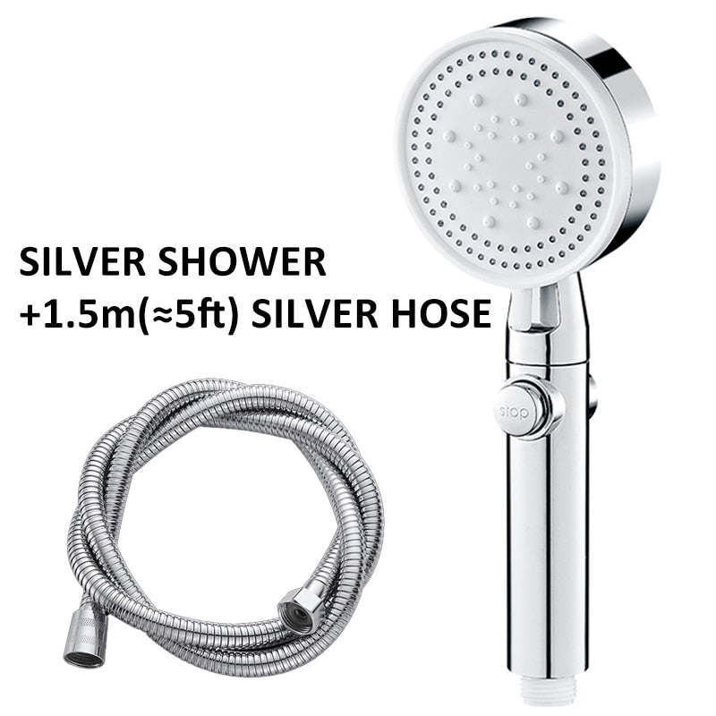 Saving Water Shower Head  5 Mode Adjustable High Pressure Shower