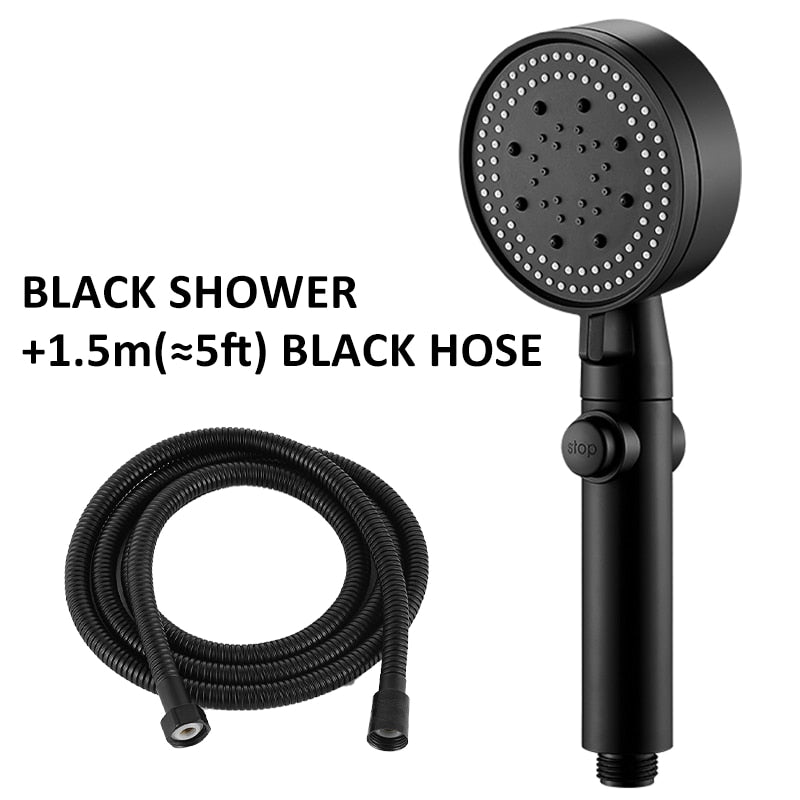 Saving Water Shower Head  5 Mode Adjustable High Pressure Shower