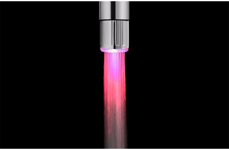 3 Color Light LED Temperature Sensitive Water Saving