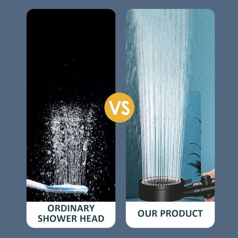 Saving Water Shower Head  5 Mode Adjustable High Pressure Shower