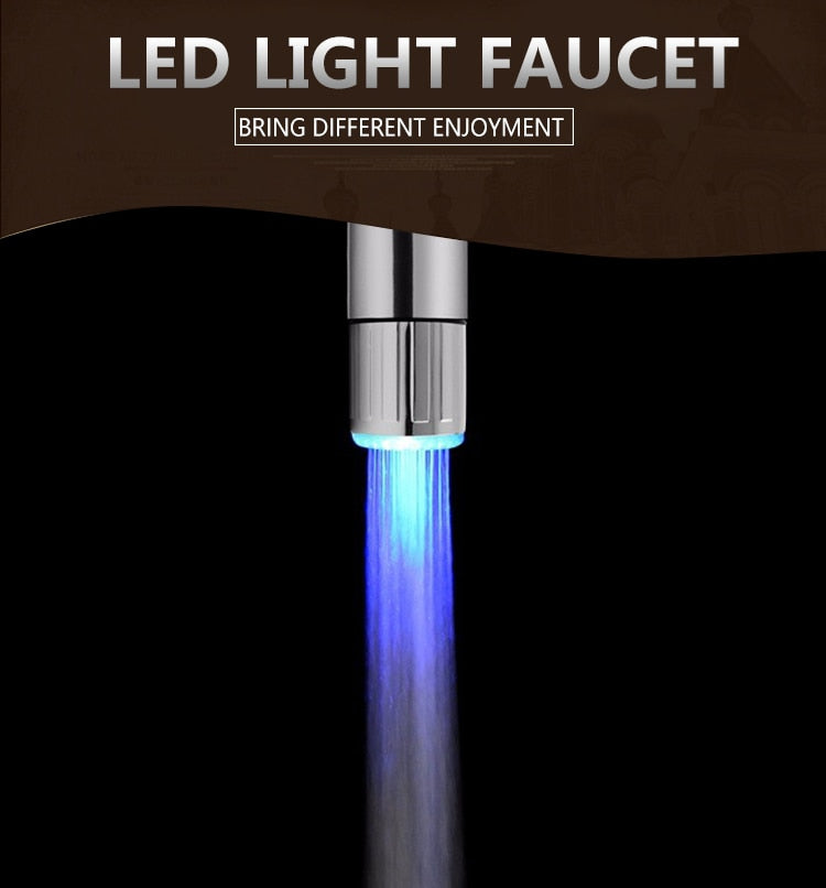3 Color Light LED Temperature Sensitive Water Saving