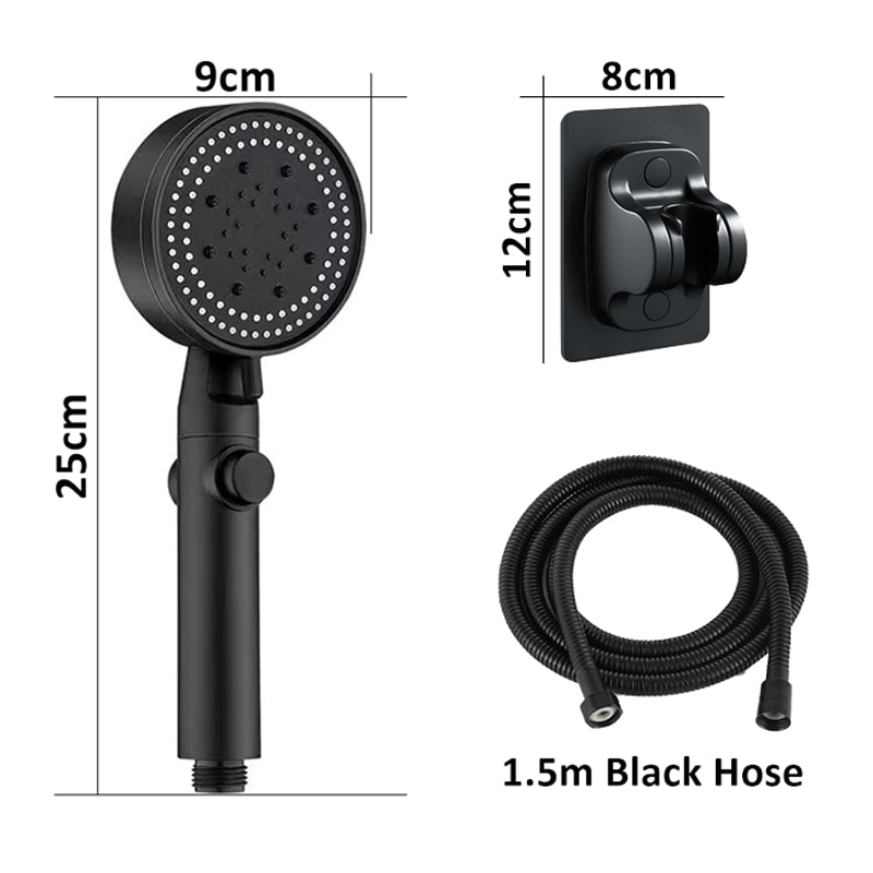 Saving Water Shower Head  5 Mode Adjustable High Pressure Shower