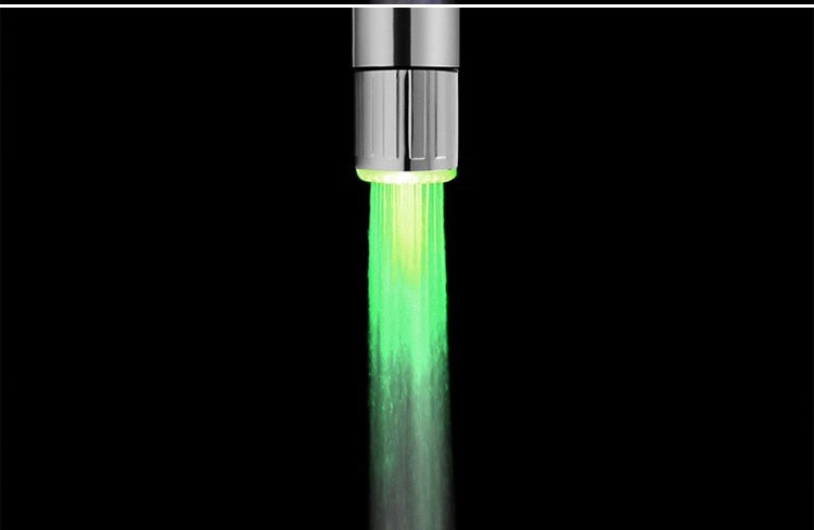 3 Color Light LED Temperature Sensitive Water Saving