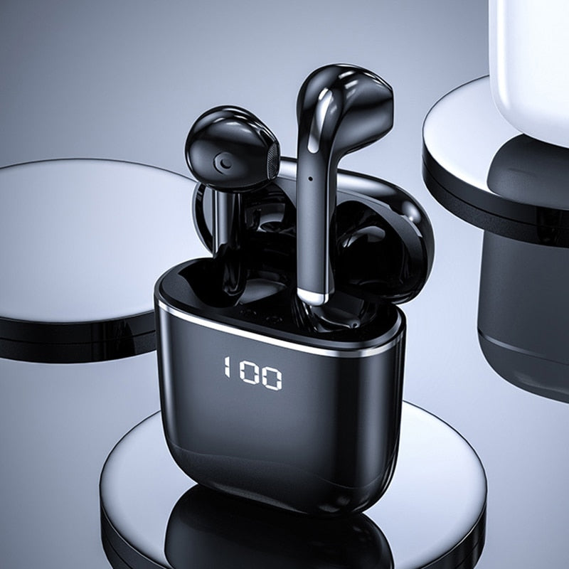 Wireless Earbuds Bluetooth Headphones 5.0 with Mics Clear Call 50H Playback Waterproof Stereo Earbuds Headsets