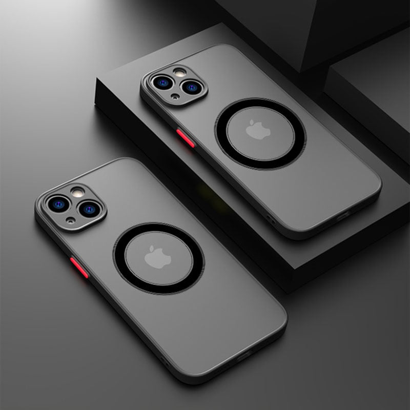 Magnetic  Armor Cover for Phone Case For iPhone 13 14 12 11 Pro Max Mini X XR XS 14Plus