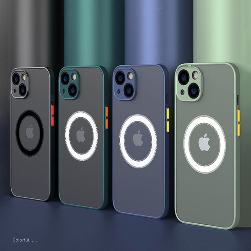Magnetic  Armor Cover for Phone Case For iPhone 13 14 12 11 Pro Max Mini X XR XS 14Plus