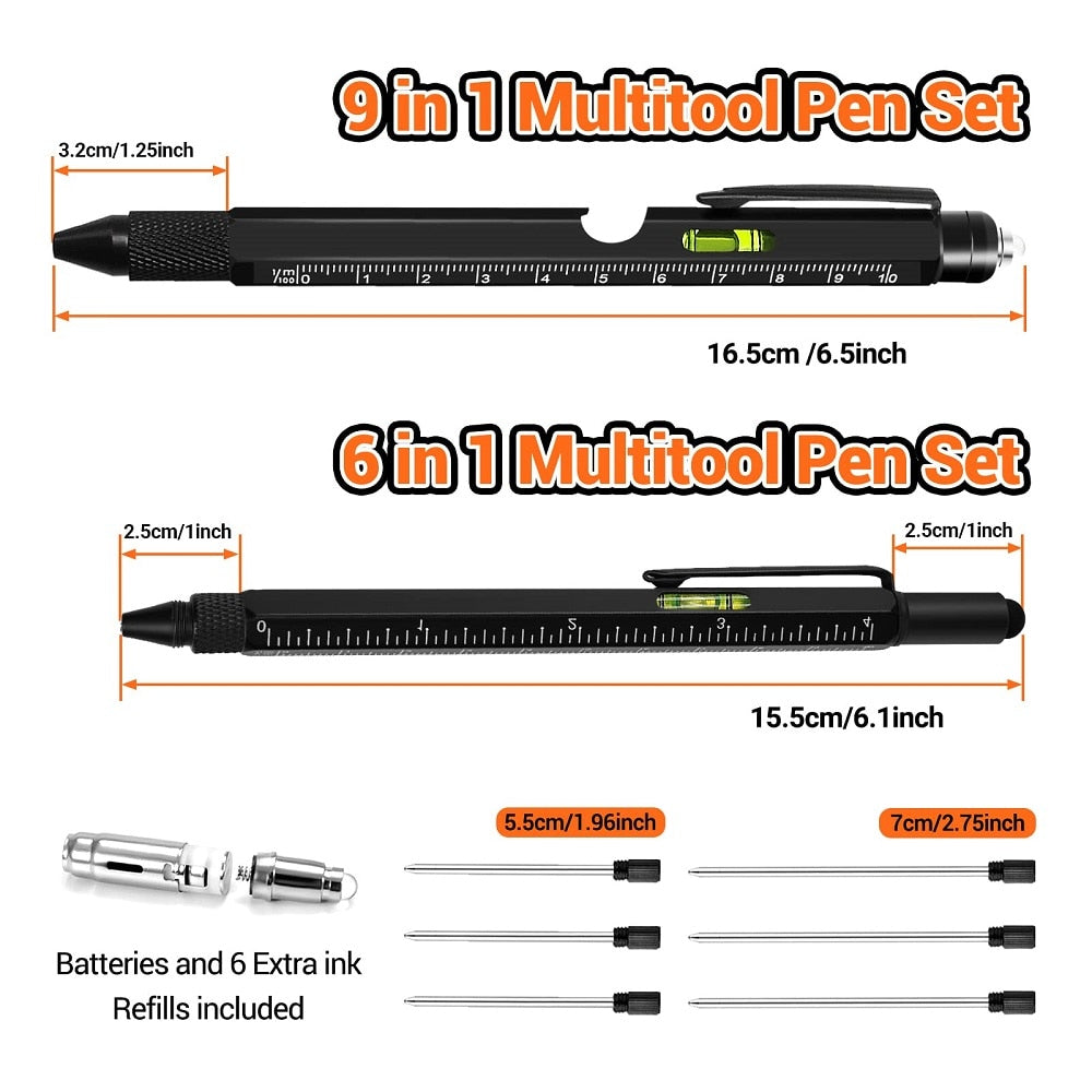 9 in 1 Multitool Pen, Birthday Gifts for Mens Gifts for Boyfriend, Cool Gadgets