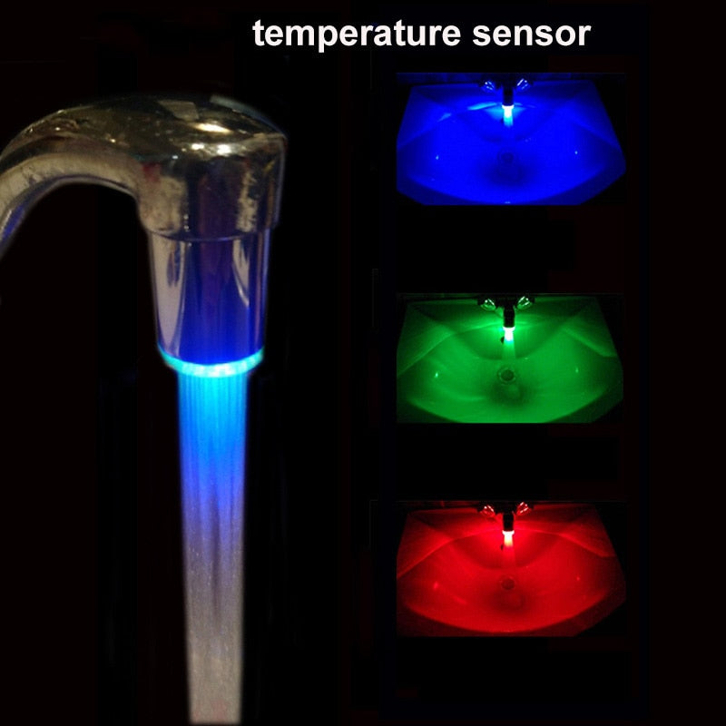 3 Color Light LED Temperature Sensitive Water Saving
