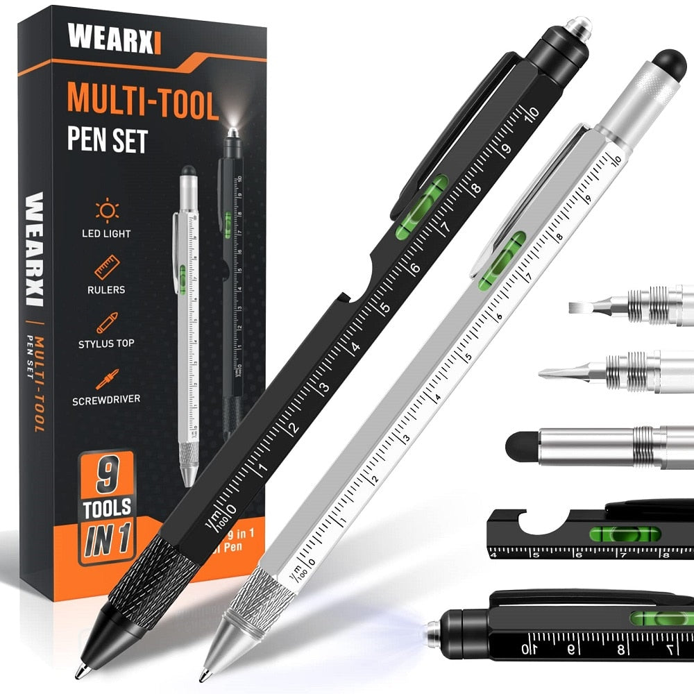 9 in 1 Multitool Pen, Birthday Gifts for Mens Gifts for Boyfriend, Cool Gadgets