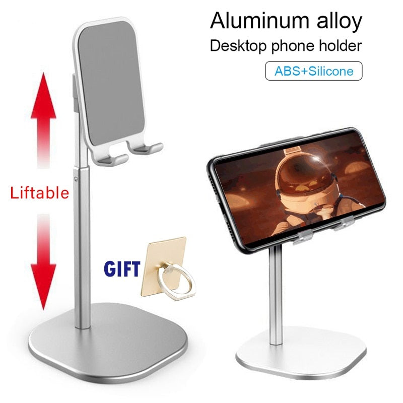Cell Phone Stand Angle Height Adjustable Stable  Stand for Desk Aluminum