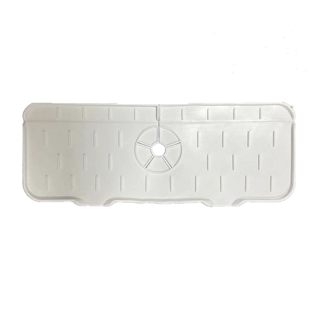 Kitchen Sink Splash Guard, Silicone Sink Faucet Mat, Sink Draining Pad Behind Faucet