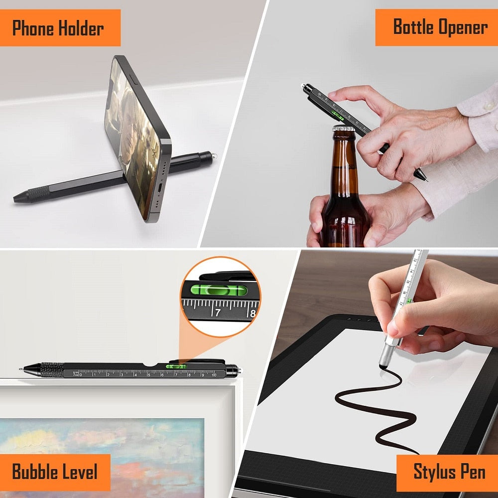 9 in 1 Multitool Pen, Birthday Gifts for Mens Gifts for Boyfriend, Cool Gadgets