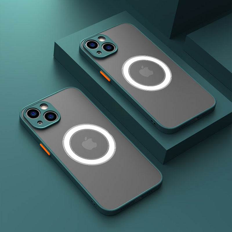 Magnetic  Armor Cover for Phone Case For iPhone 13 14 12 11 Pro Max Mini X XR XS 14Plus