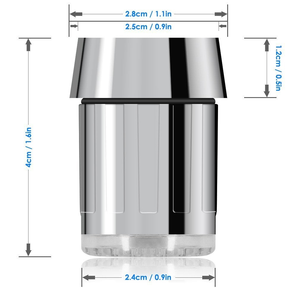 3 Color Light LED Temperature Sensitive Water Saving