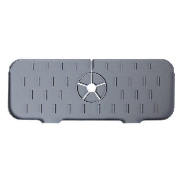 Kitchen Sink Splash Guard, Silicone Sink Faucet Mat, Sink Draining Pad Behind Faucet