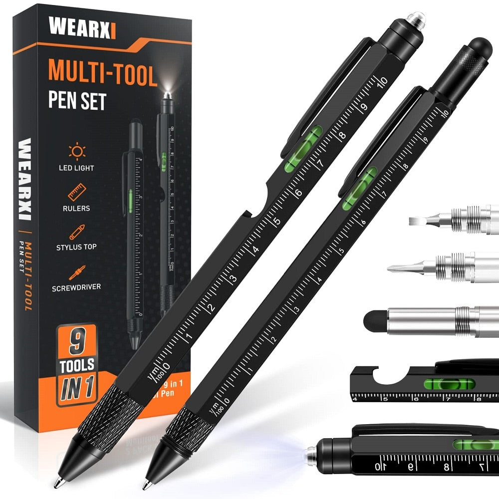 9 in 1 Multitool Pen, Birthday Gifts for Mens Gifts for Boyfriend, Cool Gadgets
