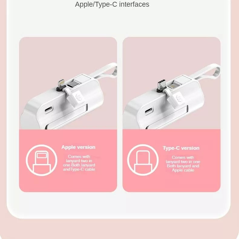 Mini Portable Power Bank 10000mAh Charger For iPhone Samsung Xi