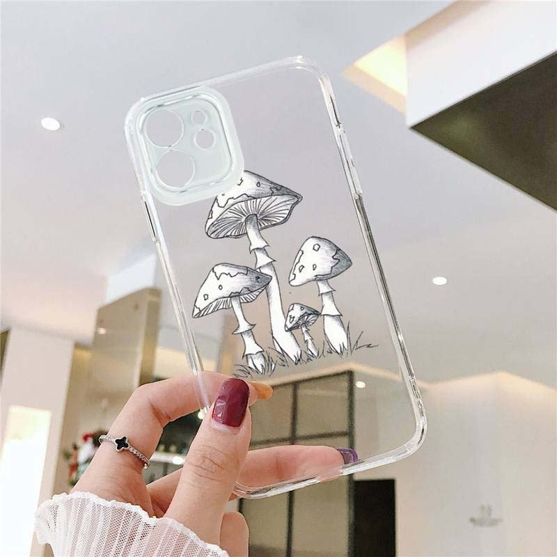Mushroom Phone Case For iPhone 13 14 12 11 Pro Max Mini X XR XS 14Plus