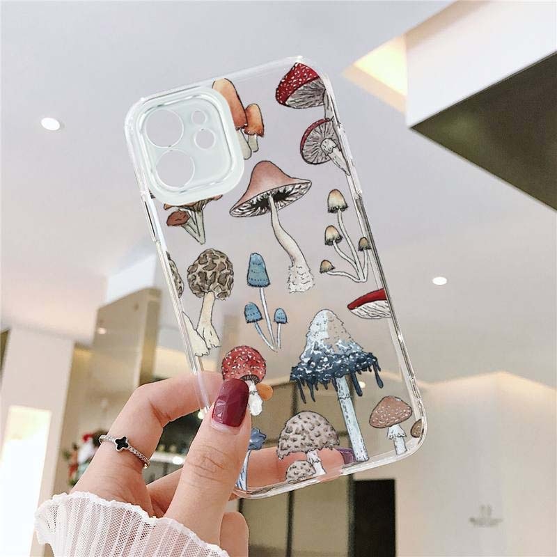 Mushroom Phone Case For iPhone 13 14 12 11 Pro Max Mini X XR XS 14Plus