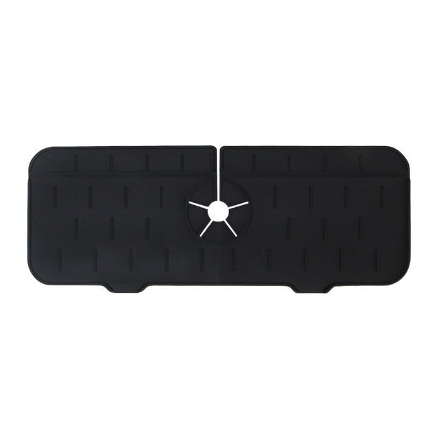 Kitchen Sink Splash Guard, Silicone Sink Faucet Mat, Sink Draining Pad Behind Faucet