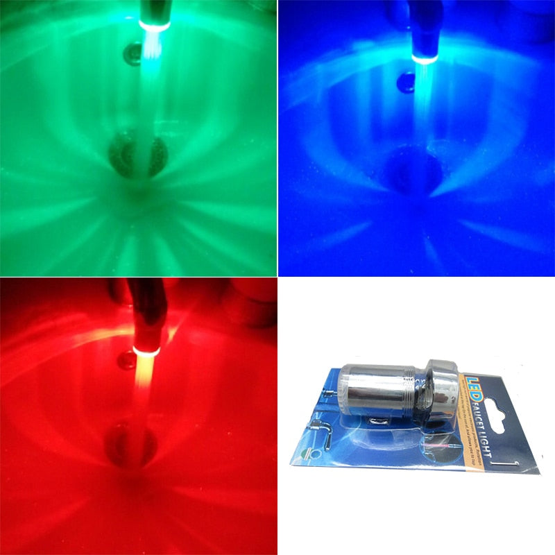 3 Color Light LED Temperature Sensitive Water Saving