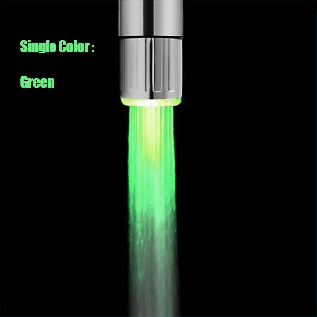 3 Color Light LED Temperature Sensitive Water Saving